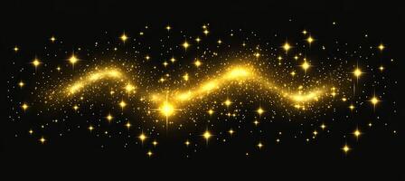 Golden Sparkling Streaks photo