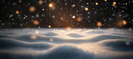 Winter wonderland snow scene photo