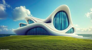 Futuristic, organic architecture photo