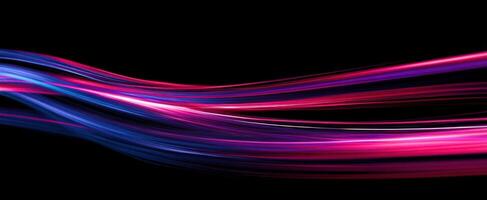 The Colorful Waves of Light Creating Dynamic Abstract Patterns photo