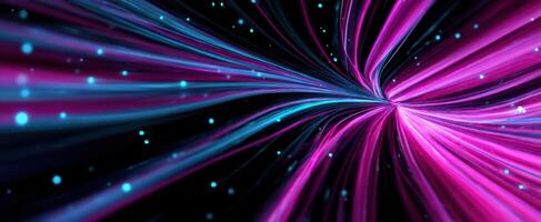 The Digital Flow of Colorful Light in Abstract Design photo