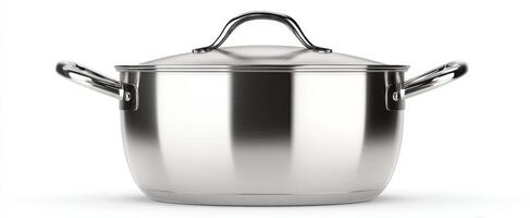 The stainless steel pot designed for modern culinary masterpieces. photo
