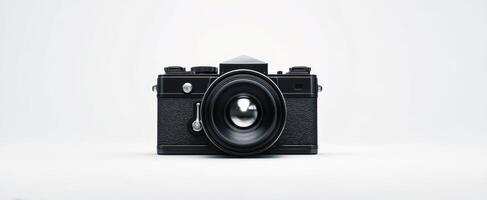The Classic Black Camera Showcasing Elegant Vintage Photography Aesthetic photo
