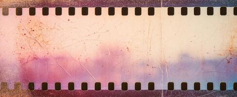 The vintage film texture with a dreamy blurred background. photo