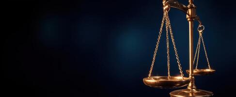 The Scales of Justice Representing Law and Fairness in a Legal Context. photo