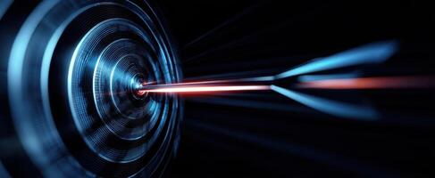 The Targeted Focus of a High-Precision Laser Arrow in Motion photo