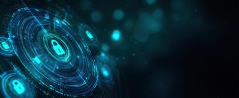 The Digital Lock Symbolizing Enhanced Security in a Connected World photo