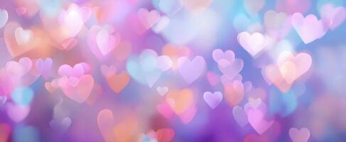 The enchanting hearts create a dreamy romantic background for celebrations. photo