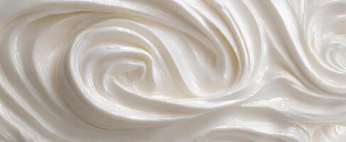 The luscious cream swirl providing a smooth and elegant texture. photo