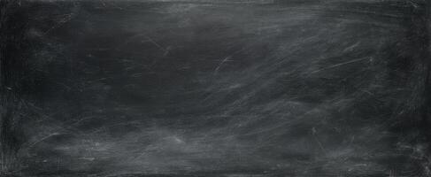 The empty chalkboard ready for educational inspiration and creativity. photo