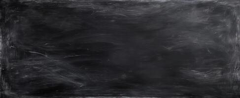 The black chalkboard surface ready for creative messages and ideas. photo