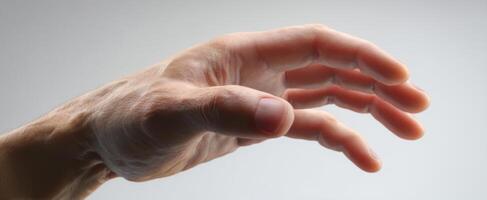 The Outstretched Hand Signifying Connection and Gesture in Artistic Expression. photo