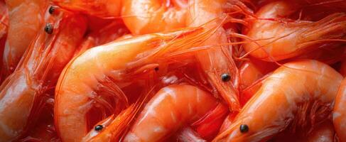 The Delicious Fresh Shrimp Ready for Culinary Creations and Enjoyment photo
