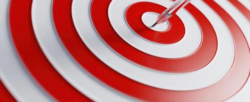 The target symbolizing focus and precision in achieving business success. photo