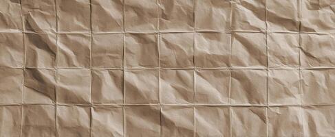 The crumpled paper texture with intricate folds and vintage appeal. photo