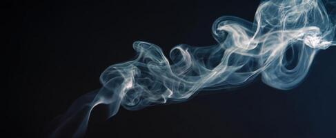 The mesmerizing flow of smoke creating abstract shapes and patterns. photo