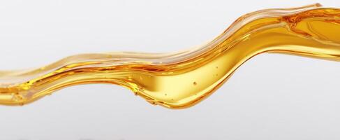 The flow of golden oil captured in elegant motion. photo
