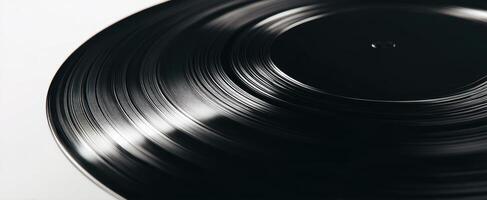 The Vintage Vinyl Record Spinning on a Turntable in a Stylish Setting photo