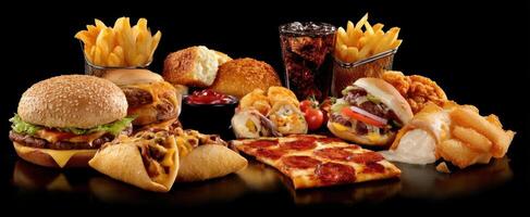 The Ultimate Feast of Fast Food Favorites and Delicacies photo