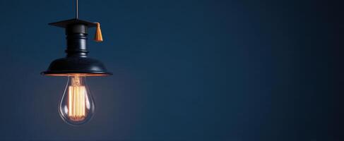 The Hanging Lamp with Graduation Cap for Inspired Learning Environments photo