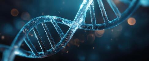 The DNA Helix Representing the Building Blocks of Life and Genetics. photo
