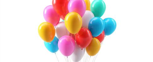The Colorful Collection of Party Balloons Celebrating Joyous Moments photo