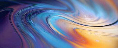 The mesmerizing swirl of vibrant colors and fluid motion in abstract form photo