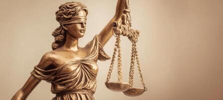 The Justice Statue Holding Scales Symbolizes Fairness and Equality in Law photo