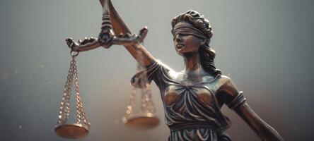 The Justice Lady Holding Scales in a Symbolic Representation of Fairness photo