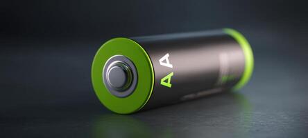 The sleek AA battery showcasing modern energy storage solutions photo