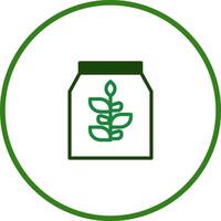 A jar with a plant in it on a white background vector