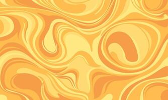 Fluid Wave Design in Yellow and Orange Abstract vector