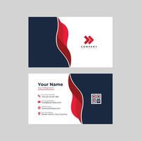 simple and clean business card template design vector