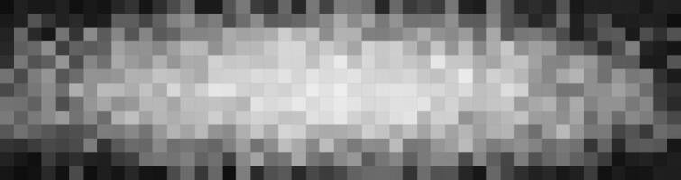 Horizontal pixel glitch block. Bright noise strip with clear square structure simulates compression error or interference effect. Digital abstract texture. illustration. vector