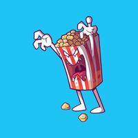 Monster Munch, Popcorn Package Character. vector