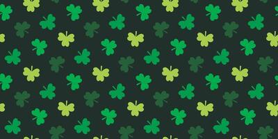 Continuous field of clover leaves vector