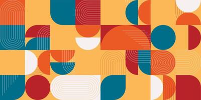 Geometric elements modern seamless pattern vector