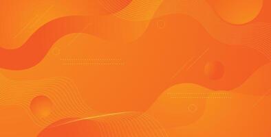 minimal abstract orange liquid colorful with wavy fluid geometric shape decorative design background. eps10 vector