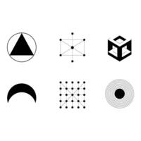 Abstract Geometric Shapes Set for Modern Design vector