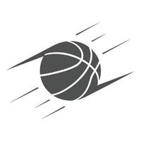Dynamic Basketball in Motion vector