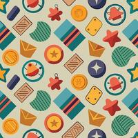 a pattern with various objects and symbols vector
