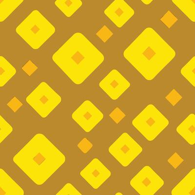 a yellow and orange pattern with squares