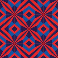 a red and blue geometric pattern vector