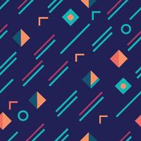 a colorful geometric pattern with blue, orange and green squares vector