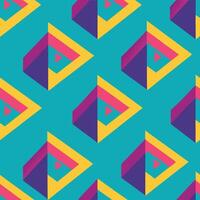 a colorful geometric pattern with triangles and squares vector