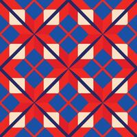 a red and blue geometric pattern. vector