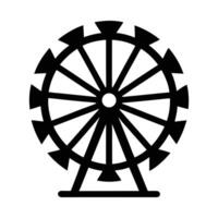 ferris wheel icon isolated on white background vector
