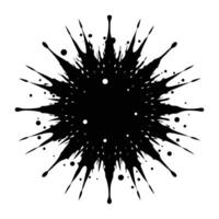 a black and white ink splatter on a white background vector