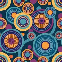 a colorful pattern with circles and circles vector