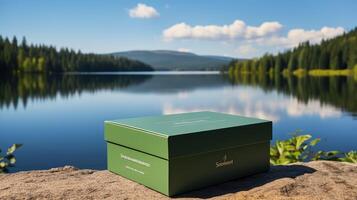 nature two line boxed callout photo